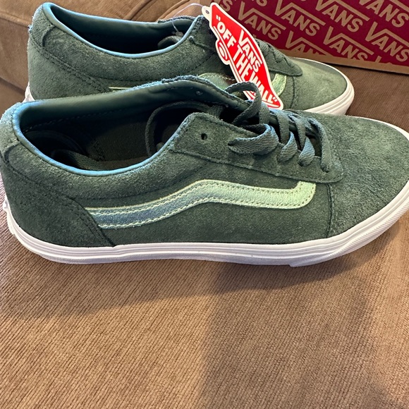 Vans metallic suede duck, green women shoes - Picture 5 of 5